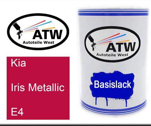 Kia, Iris Metallic, E4: 500ml Lackdose, von ATW Autoteile West.